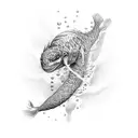 arm sleeve underwater tattoo design idea