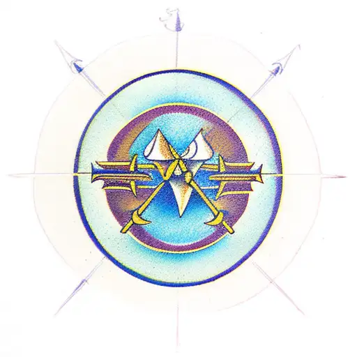 sagittarius zodiac tattoo design idea