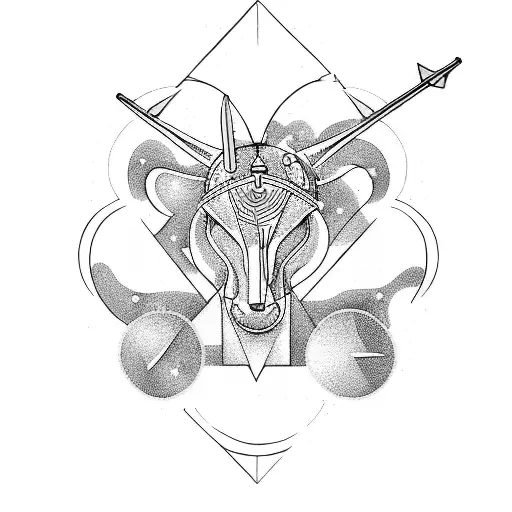 sagittarius tattoo design idea