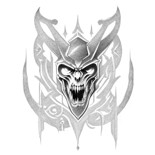 the elder scrolls, vampire, logo tattoo design idea