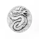 dragon, elder scrolls, durnehviir tattoo design idea