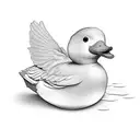 rubber duck tattoo design idea