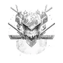 armour of god tattoo design idea