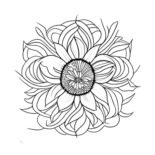 edelweiss flower tattoo design idea