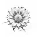 edelweiss flower  tattoo design idea