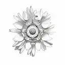 edelweiss flower  tattoo design idea