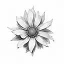 edelweiss flower  tattoo design idea