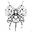 Ladybug tattoo design idea