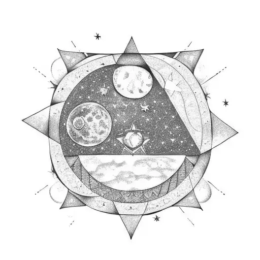 half moon over Leo star constellation with Roman numerals below 20th august 1996 tattoo design idea