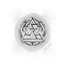Valknut Symbol tattoo design idea