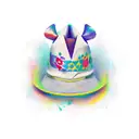 jester hat tattoo design idea