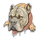 dog cane corso tattoo design idea