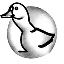 Duck with a gun tattoo design idea