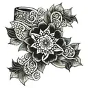 mandala cuff bramble tattoo design idea