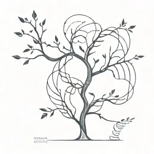 dna tree tattoo design idea