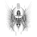 nirvana utero angel as shattered glass tattoo design idea