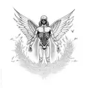 nirvana utero angel as shattered glass tattoo design idea