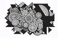 hardwork tattoo design idea