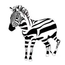 zebra tattoo design idea