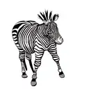 zebra tattoo design idea