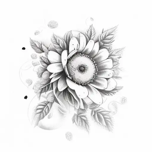 tomatoes and blackberry plants tattoo design idea