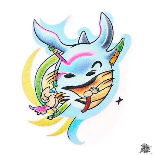 studio ghibli tattoo design idea