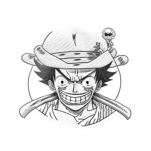 one piece tattoo with luffy, zoro e ace tattoo design idea