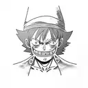 luffy, zoro e ace side by side tattoo design idea