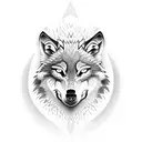 Wolf Alpha tattoo design idea