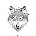 Wolf Alpha tattoo design idea
