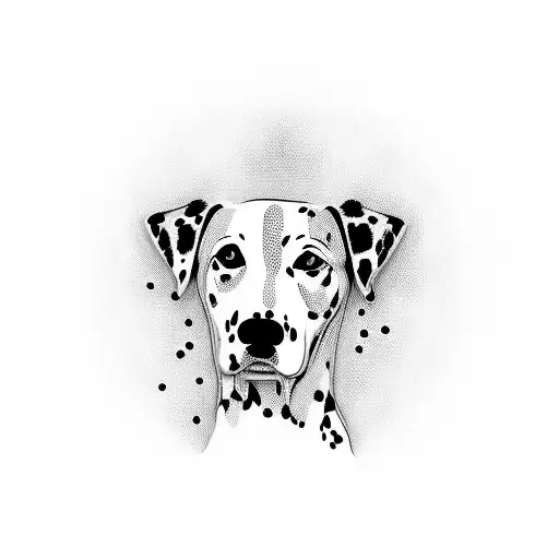 A Dalmatian and a Border Collie tattoo design idea