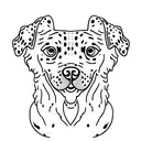 Two Dogs- dalmatian and border collie tattoo design idea