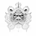 narasimha tattoo design idea