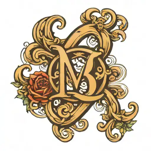 MB monogram tattoo tattoo design idea