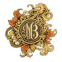 MB monogram tattoo tattoo design idea