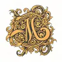 MB monogram tattoo tattoo design idea