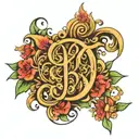 MB monogram tattoo tattoo design idea