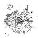 interstellar movie tattoo design idea