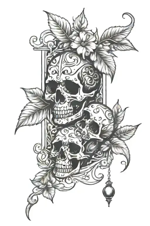 nightshade memento mori memento vivere tattoo design idea