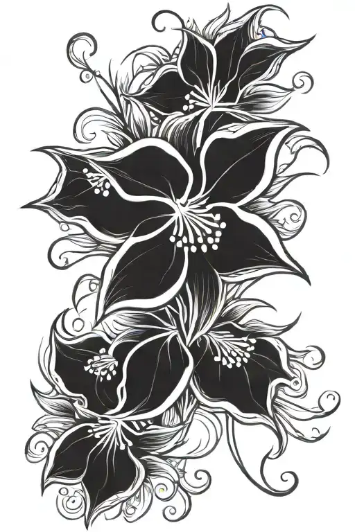 nightshade flower memento mori forearm tattoo tattoo design idea