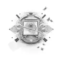 dream with money tattoo design idea