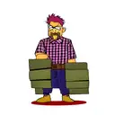 Lumberjack warrior tattoo design idea