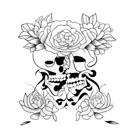 double face tattoo design idea