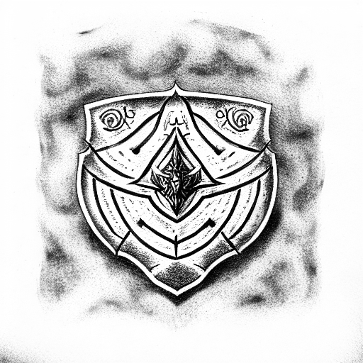 Spartan Shield  tattoo design idea