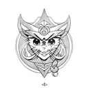sailor moon  tattoo design idea