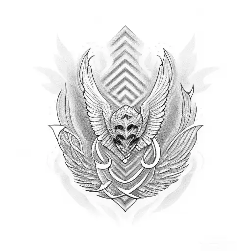money with wings. tattoo design idea