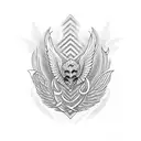 money with wings. tattoo design idea