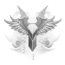 money with wings. tattoo design idea