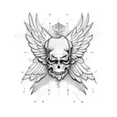 money with wings. tattoo design idea