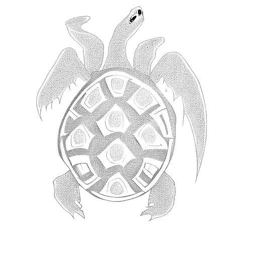 add around the turtle water splashes and minimalistic druid symbol from world of warcraft tattoo design idea